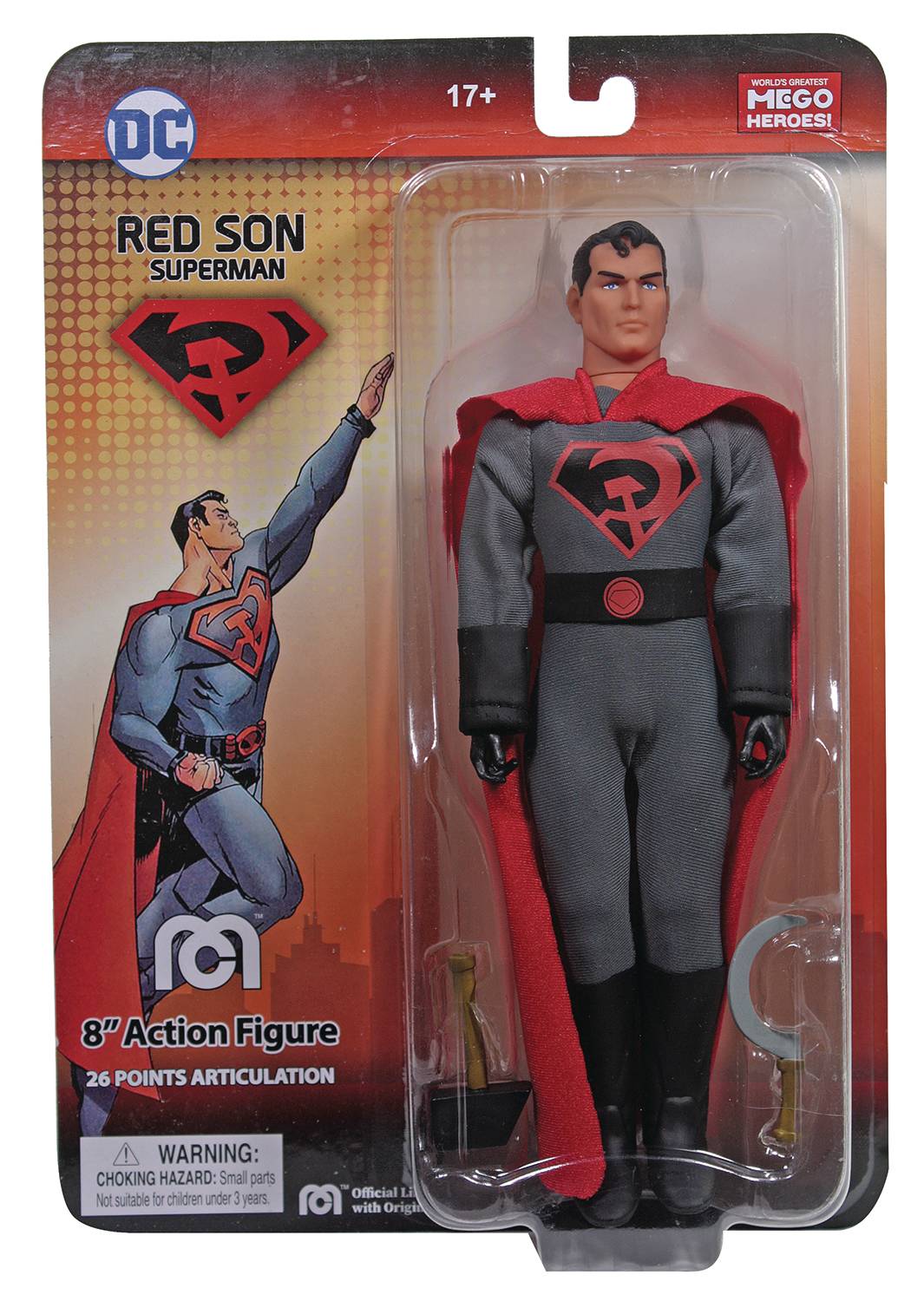 Mego DC Comics Red Son Superman 8 Inch Figure